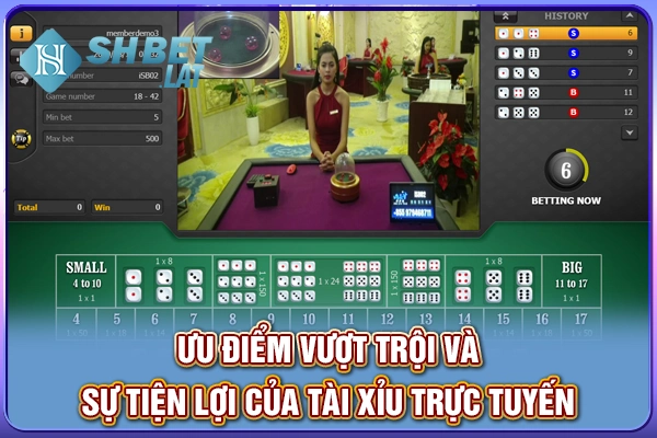 Ưu điểm vượt trội và sự tiện lợi của tài xỉu trực tuyến